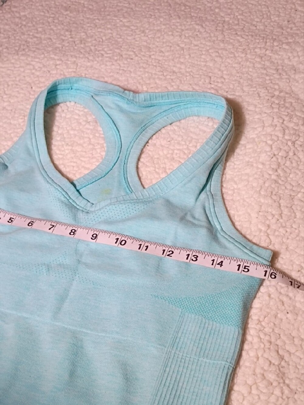 New Balance Light Blue Racerback Tank Top - Picture 5 of 6